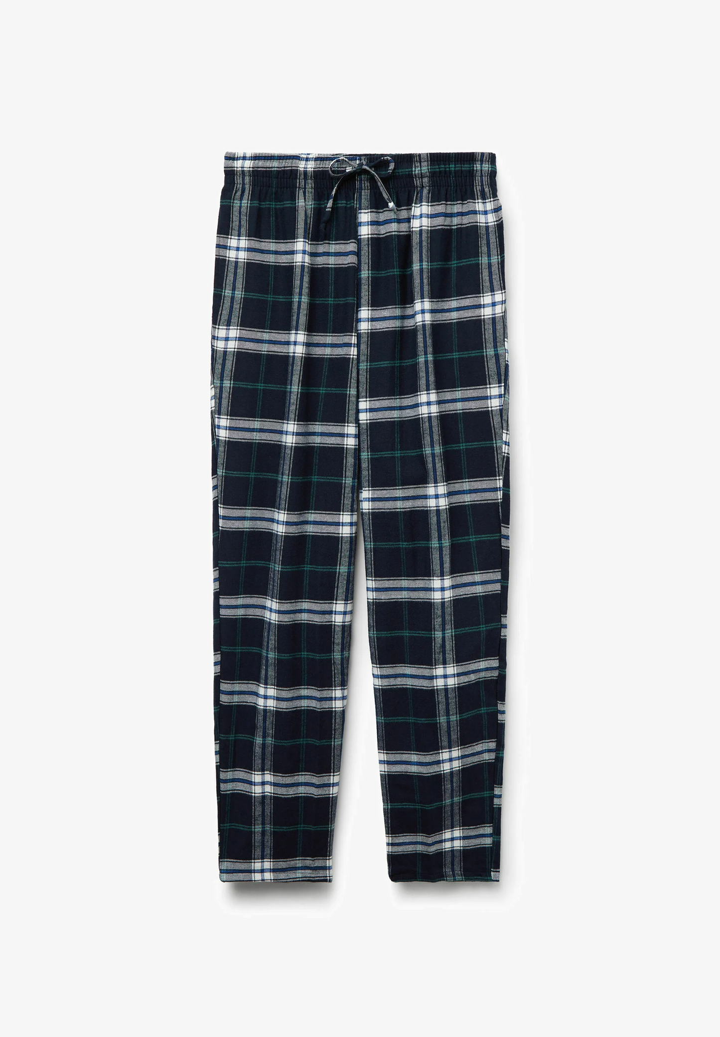 Pyjama bottoms - blau y stampa tartan blu verde (Unisex)