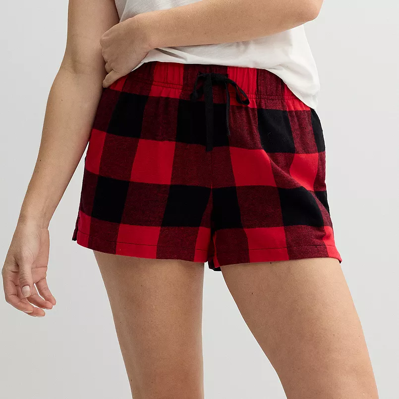 Plaid Red Pyjama Pants short