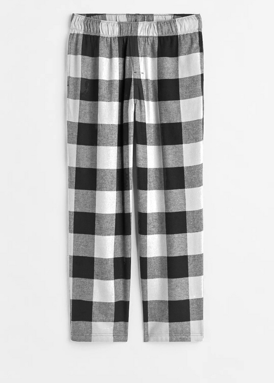 Plaid White Pyjama Pants (Unisex)