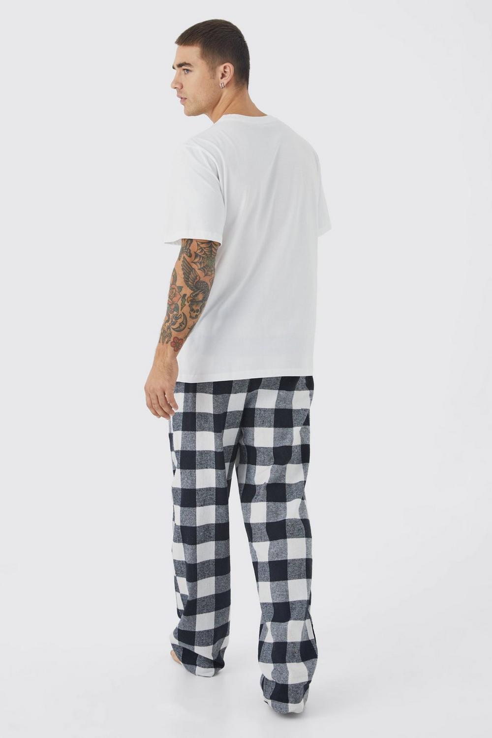 Plaid White Pyjama Pants (Unisex)