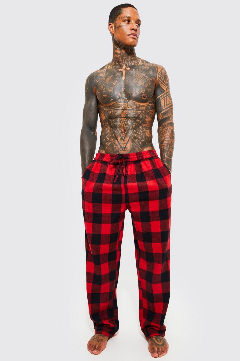 Plaid Red Pyjama Pants (Unisex)